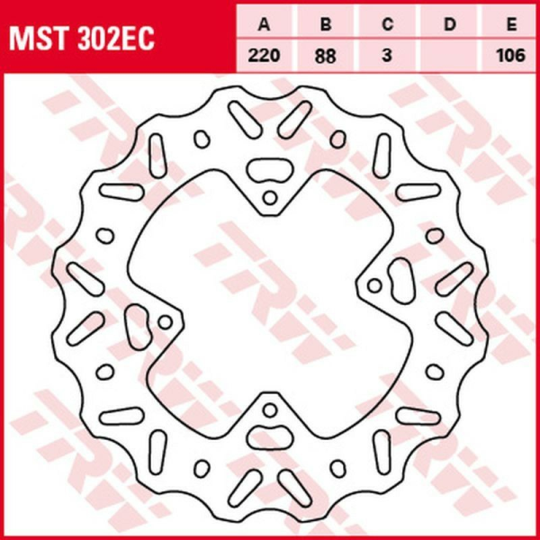 Disc frana fata TRW HONDA CR 80R '96 -'02/CR 85R '03 -'08/CRF 150R '07 -'15