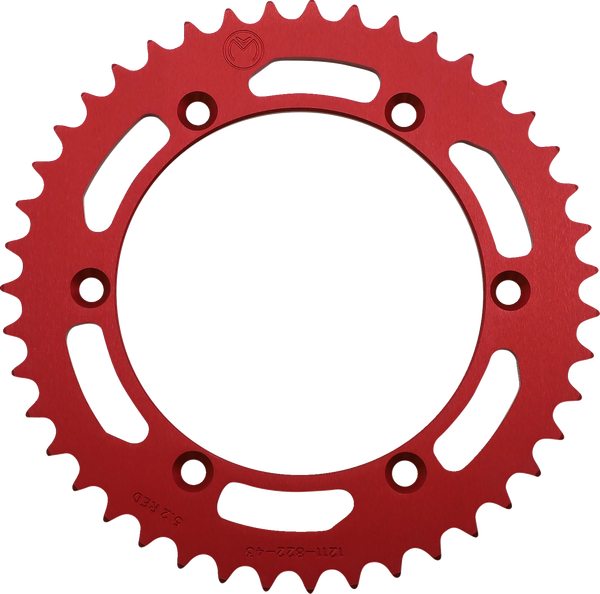 MOOSE RACING Rear Aluminum Sprocket Red 