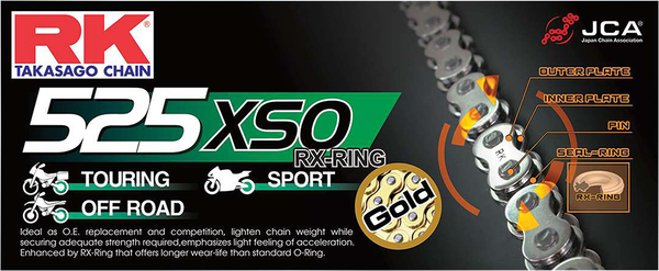 X-ring Gb 525 Xso Chain Gold-0