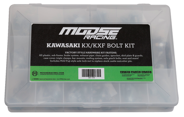 MOOSE RACING M1 Kx-kxf Bolt Kit Gray, Silver -0