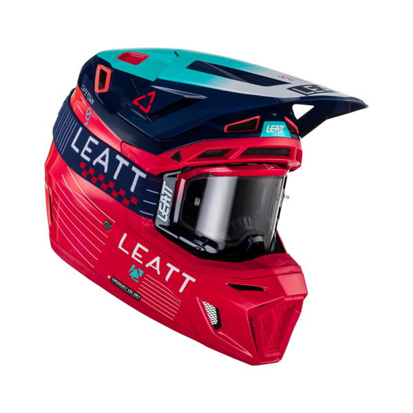 Casca Leatt 8.5 V23 Red/Navy/Blue  (Ochelari Velocity 5.5 Cadou)