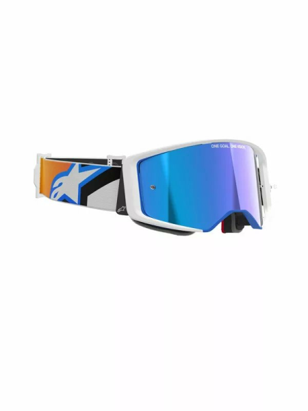 Alpinestars Supertech Corp Abs Vision Goggle White, Orange, Blue -0