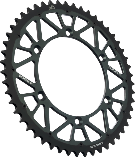 JT SPROCKETS Twinstar Rear Sprocket Graphite -0