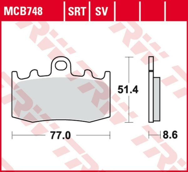 Placute frana fata TRW Sinterizate ROAD / TRACK BMW R 1100S '01 -'05/R 1150R '04 -'06/R 1150RT '00 -'06/K 1200GT / RS '01 -'08/K 1200S '05 - '09/R 1200GS / ADV / R / RT / S / ST '08 -'13/K 1300S '09 -'15/K 1300GT '09 -'11