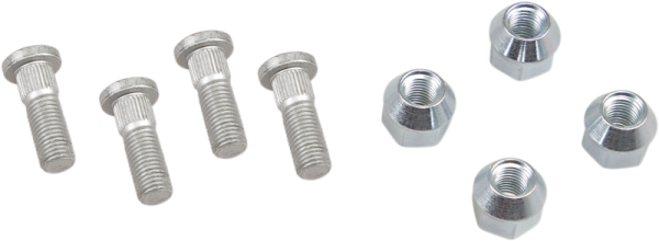 MOOSE RACING Wheel Stud-nut Kit Silver 