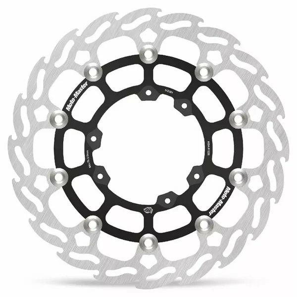 MOTO-MASTER Flame Series Floating Rotor Black, Silver 