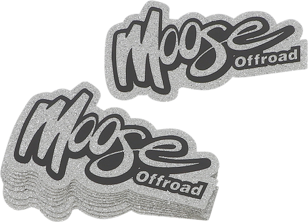 MOOSE RACING Moose Decal Black, Silver -3