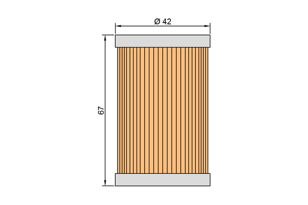 Oil Filter For Oil Coolers Orange-0