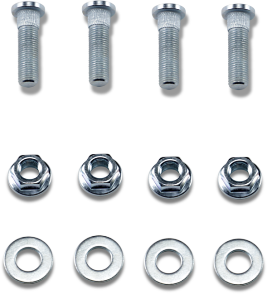 MOOSE RACING Wheel Stud-nut Kit Silver 