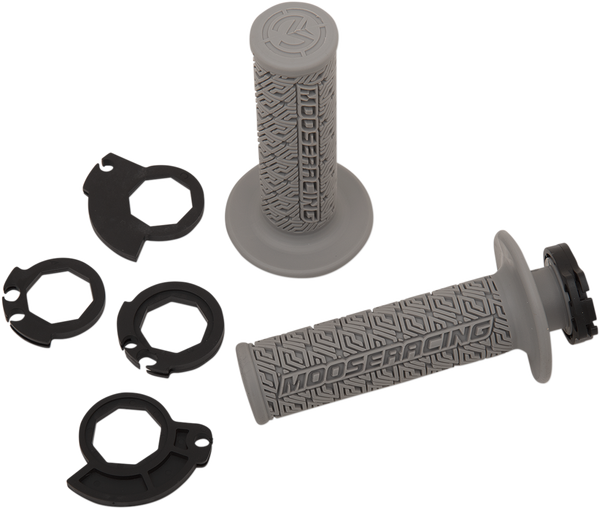 MOOSE RACING 36 Series Clamp-on Grips Gray, Silver -0