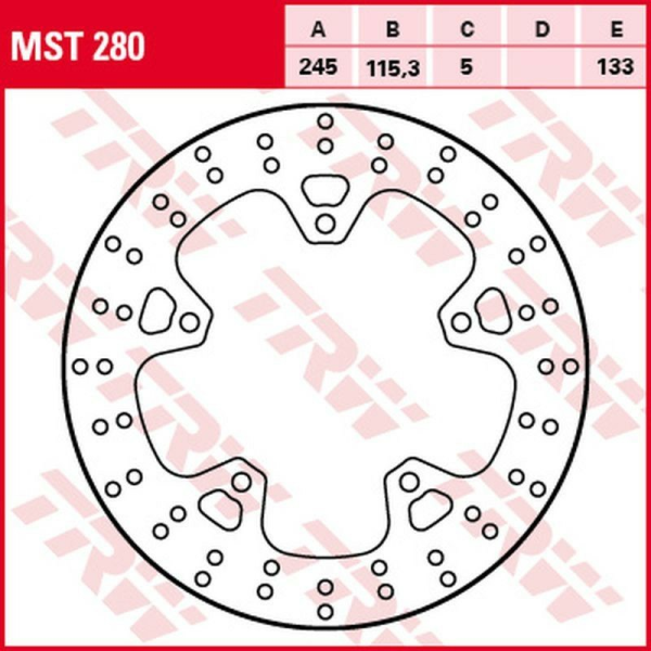 Disc frana spate TRW YAMAHA XJ6 600F DIVERSION/XJ6 600N / S '09 -'16