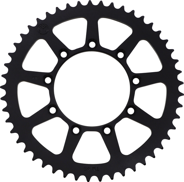 MOOSE RACING Rear Aluminum Sprocket Black, Powder-coated -0