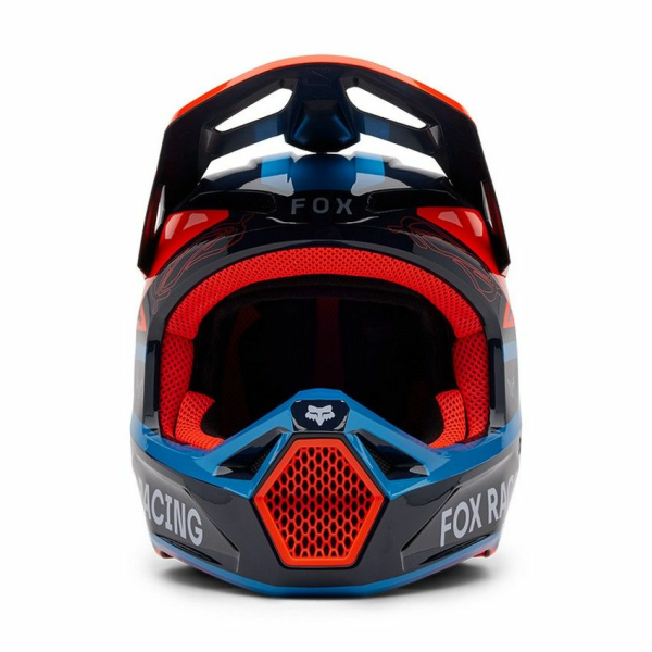 Casca Copii FOX V1 Race Spec Black/Blue/Orange-3