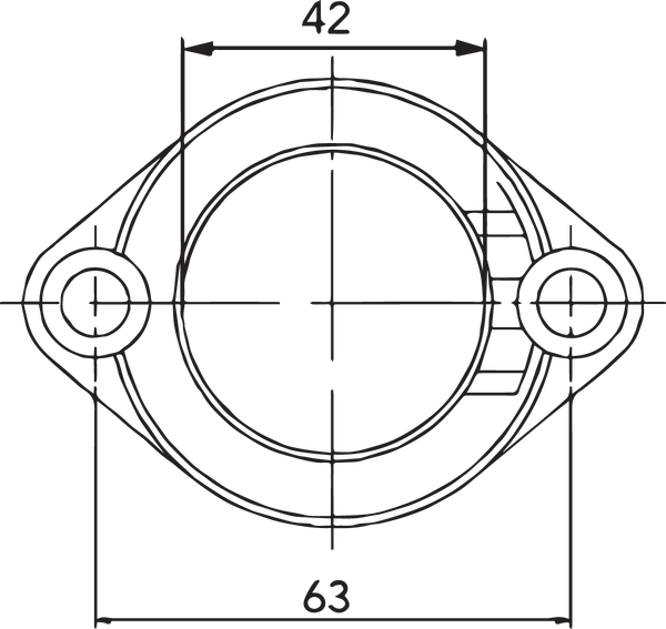 Carburetor Mounting Flange Black-0