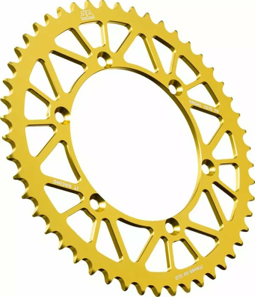 JT SPROCKETS Aluminum Rear Sprockets Gold 