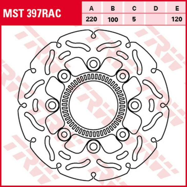 Disc frana spate TRW KAWASAKI ER-6 650 '06 -'16/ KLE 650 VERSYS '07 -'14/NINJA 650/Z 650 '17 -