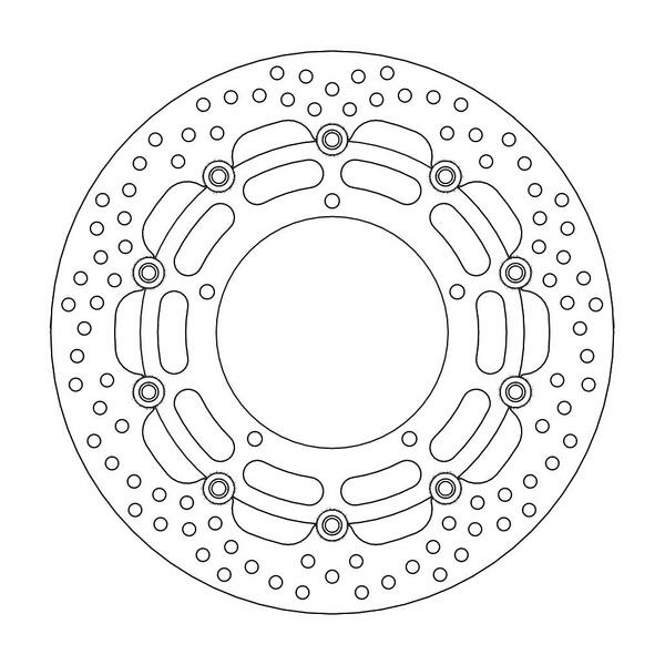 Halo Series Floating Rotor Black, Stainless Steel