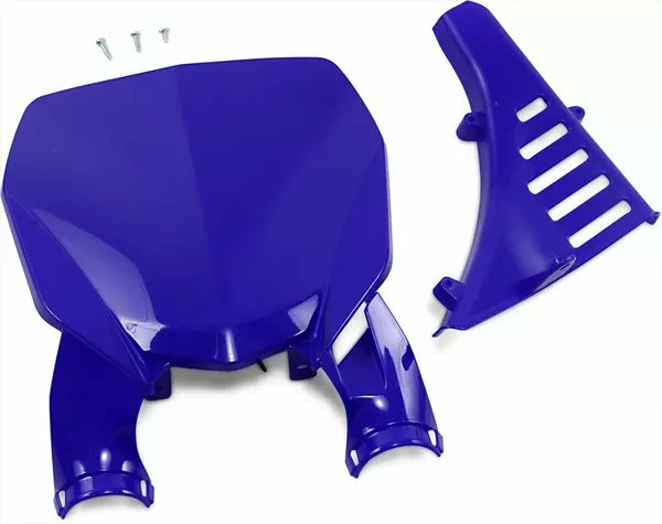 Stadium Number Plate With Fork Guards Blue-0