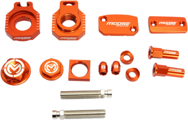 MOOSE RACING Bling Pack Kit Orange, Anodized 