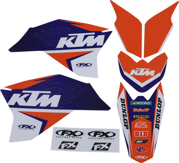 Evo Graphics Kit Blue, Orange