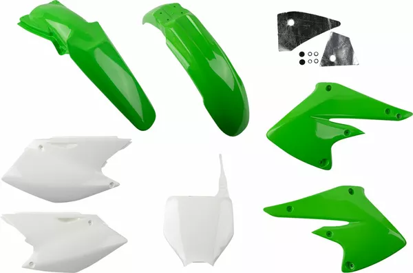 Full Body Replacement Plastic Kit Green, White-2