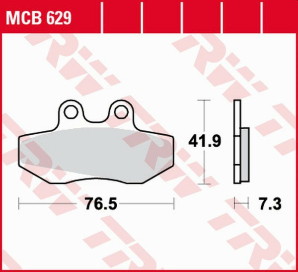 Placute frana fata TRW Organice APRILIA RX 50 '91 -'94/RED ROSE 125 '90 -'95/BETA RR 50 '99 -'06/RIEJU MRX / SMX 50/125 '02 -'10/SHERCO 50 ENDURO '02 -'07