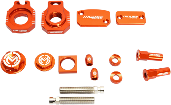 MOOSE RACING Bling Pack Kit Orange, Anodized 