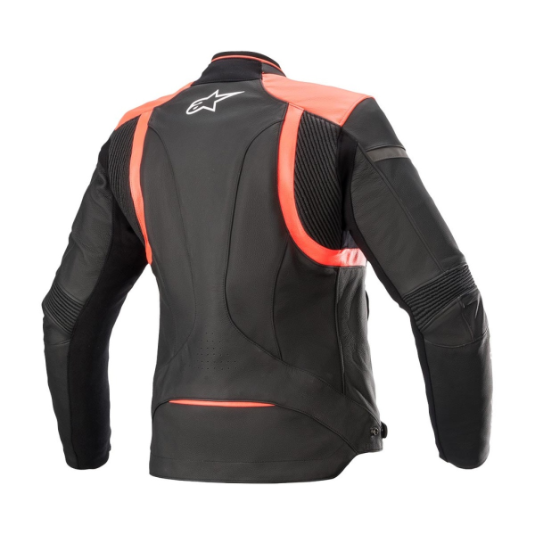 Geaca De Piele Dama Alpinestars Stella Kira V2 Black/Coral-0