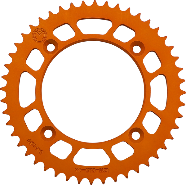 MOOSE RACING Rear Aluminum Sprocket Orange -0