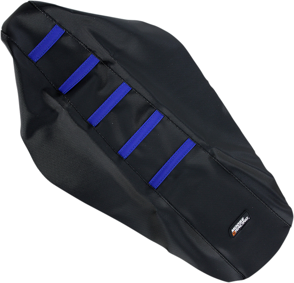 MOOSE RACING Seat Cover Ribbed Yam Blu Black 