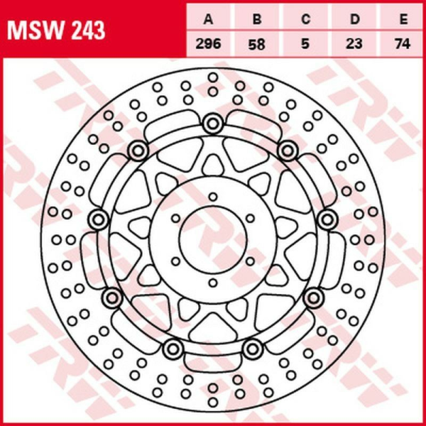 Disc frana fata TRW HONDA CB 600F / S HORNET '00 -'06