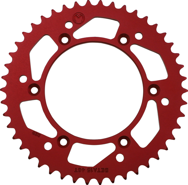 MOOSE RACING Rear Aluminum Sprocket Red -0