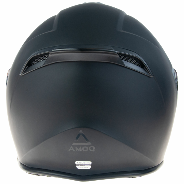 AMOQ Cluster double visor Jet Helmet Blackout XS-2