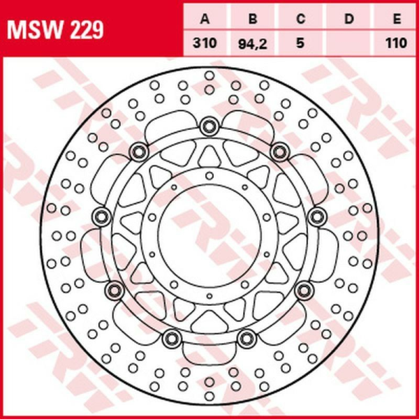 Disc frana fata TRW HONDA VFR 800F '14 -/VFR 800X CROSSRUNNER '15 -