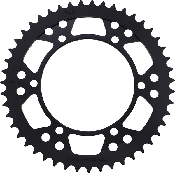 MOOSE RACING Rear Aluminum Sprocket Black -0