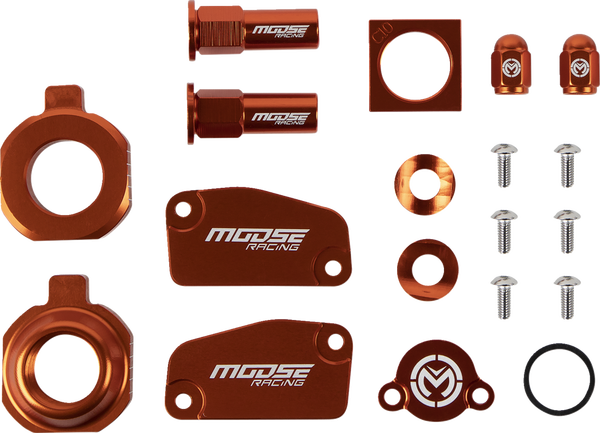 MOOSE RACING Bling Pack Kit Orange, Anodized 