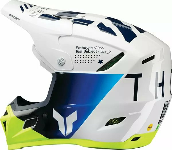 THOR Reflex Sport Strike Mips Helmet Yellow, White, Blue -3