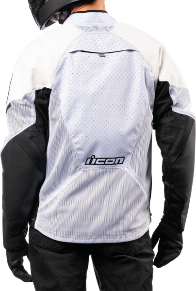 Geaca Piele Icon Mesh AF White-0