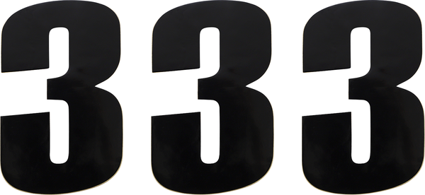 MOOSE RACING Vinyl Race Numbers Black -0