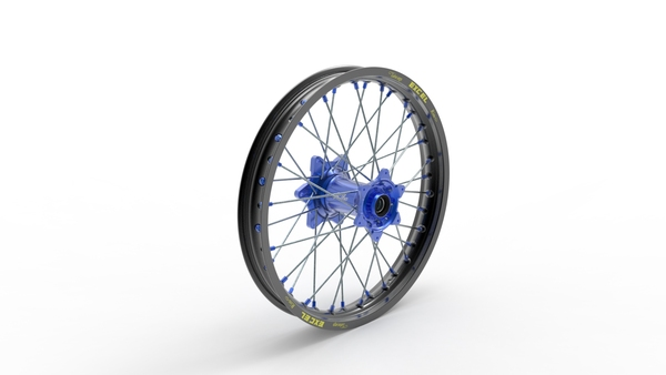 Elite Mx-en Wheel, Silver Spokes Black, Blue, Silver-0