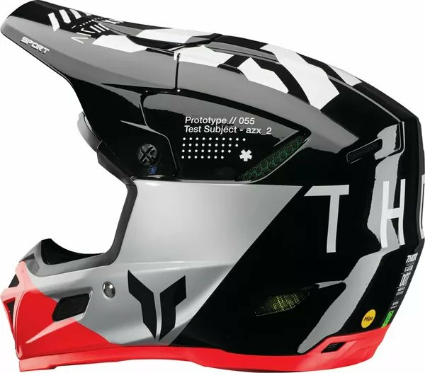 THOR Reflex Sport Strike Mips Helmet Red, Gray, Black -4