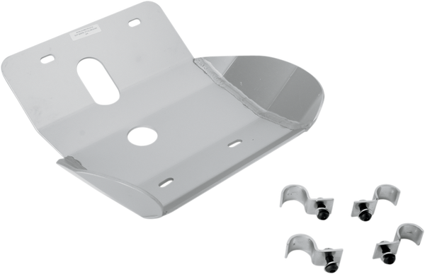 MOOSE RACING Aluminum Skid Plate Silver 