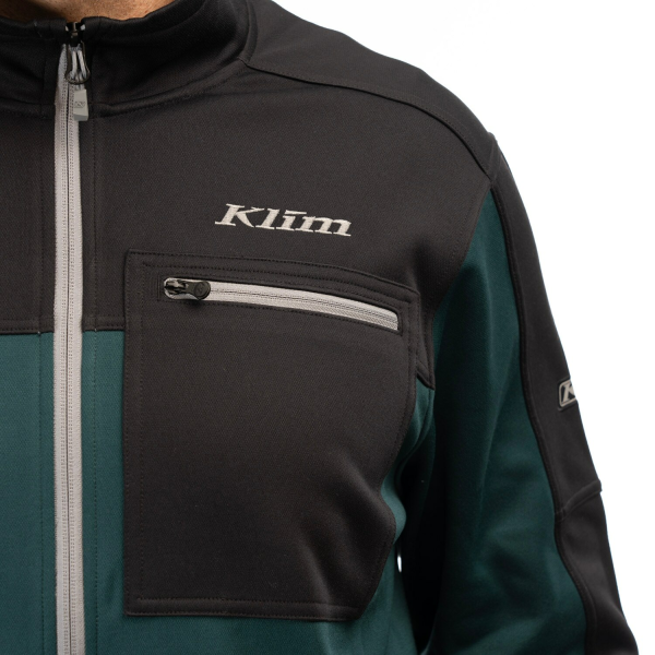 Geaca Snowmobil Klim Glacier Mid Layer Dark Sea - Black-22