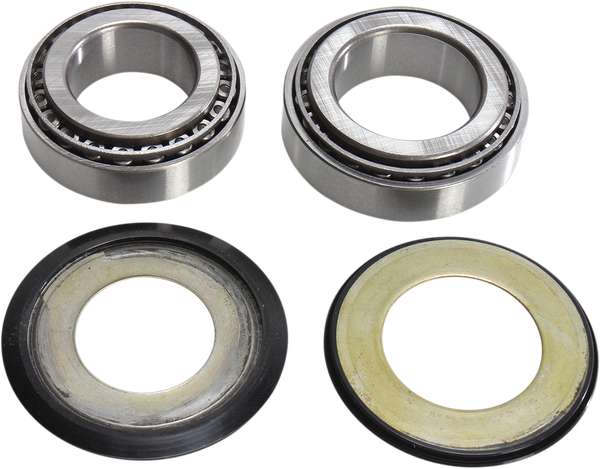 Steering Stem Bearing Kit Black, Chrome