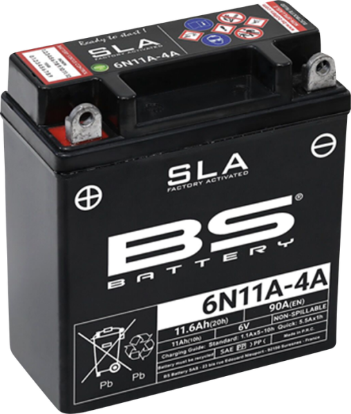 Sla Factory-activated Agm Maintenance-free Batteries Black