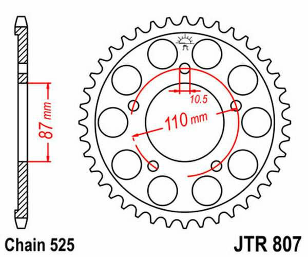 JT SPROCKETS Induction Hardened Black Zinc Finish Rear Sprocket Black, Zinc -e34aae2dc7996102539c2a9f36355b65.webp