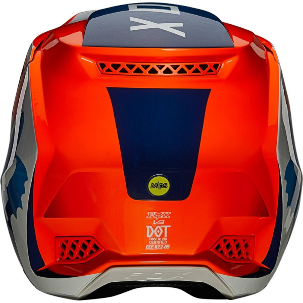 Casca Fox Racing V3 RS Wired Flo Orange-0