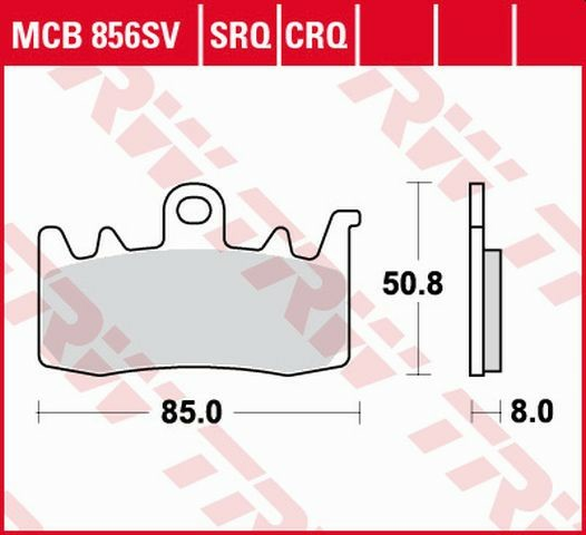 Placute frana fata TRW Sinterizate STREET BMW F 800 R '15-/S 1000 XR '17-/R 1200 GS / ADV / R / RT '13-'18/ R-NINE T '13-'16/R 1250 R '19-/KAWASAKI H2 '20 -/TRIUMPH TIGER EXPLORER 1200 '15-