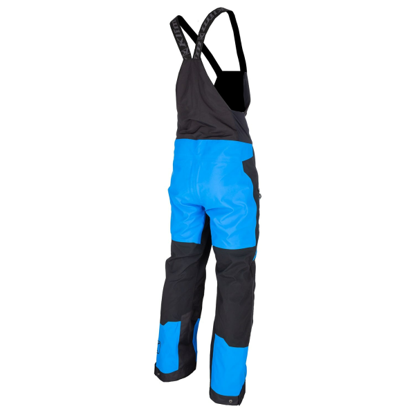 Pantaloni Snowmobil Klim Storm Bib Non-Insulated Electric Blue Lemonade - Black-2