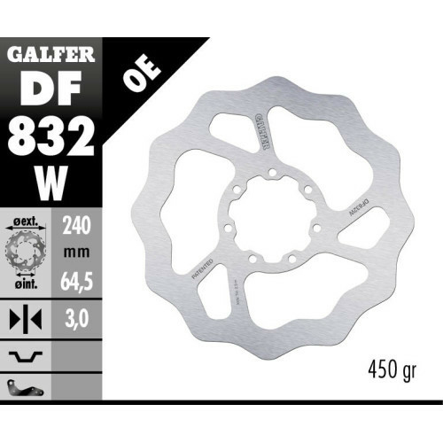 Disc frana fata TM MX 85 Galfer Fixed